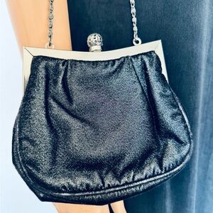 Hillard & Hanson Elegant Black Evening Bag